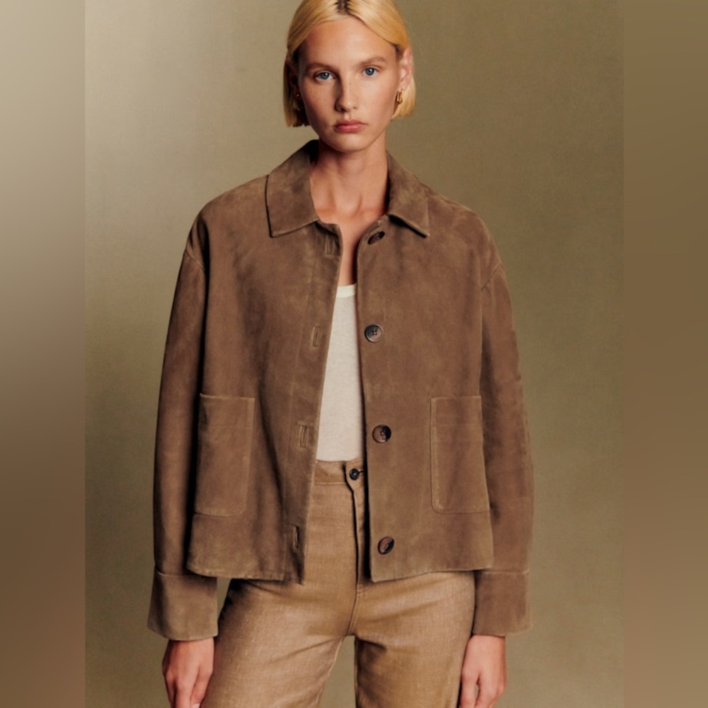 Sezane Mia Suede Jacket